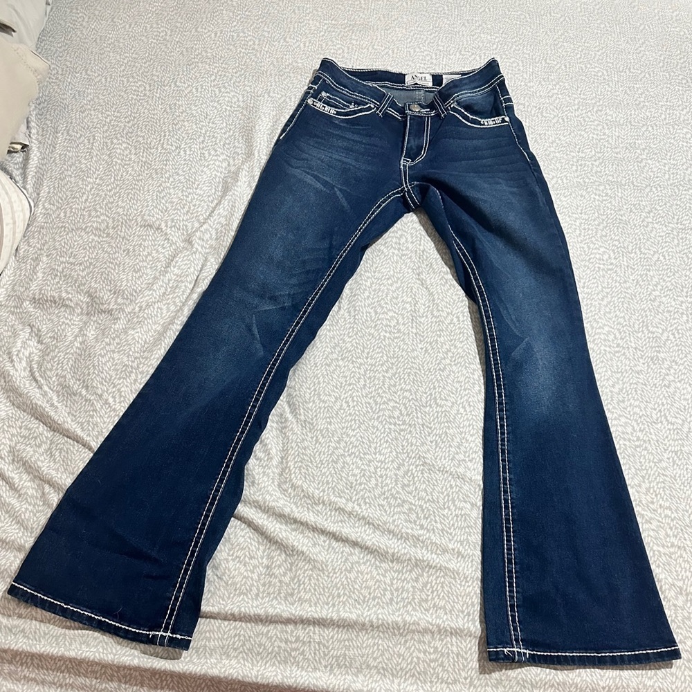 Y2K Angel Women's Dark Blue Vintage Jeans - Picture 5 of 5
